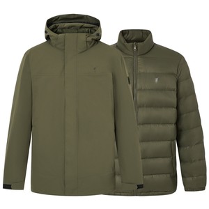 
POLOWALK men's sweater 2025 autumn and winter new Korean style fake two-piece core-spun yarn V-neck inner top for men