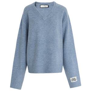 
COCOBELLA autumn and winter new commuting loose inner sweater women's simple casual V-neck sweater MZ3213