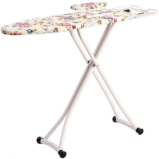 WONDERHOME Asse da stiro brevettato, gambe pieghevoli, salvaspazio