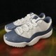 球鞋世家 Air Jordan 11 Low AJ11白蓝低帮复古篮球鞋 FV5104-104