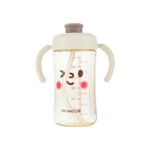 
Rikang baby bottle PPSU direct drinking cup 1-2-3 years old and above children's water cup sippy cup big baby drinking water milk cup