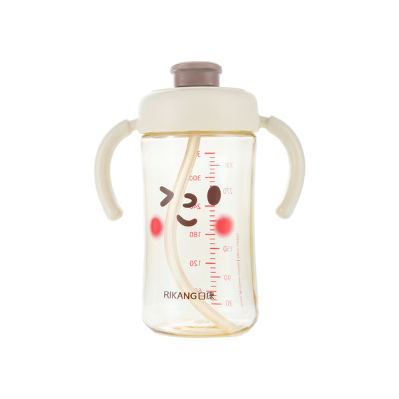 
Rikang baby bottle PPSU direct drinking cup 1-2-3 years old and above children's water cup sippy cup big baby drinking water milk cup