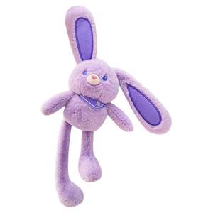 Strawberry Powder Hand Rabbit Plush Toys Pull Rabbit Doll Small Pendant Poll