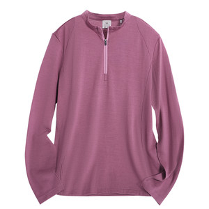 
Merino wool quick drying clothes for women outdoor merino long-sleeved bottoming shirt semi-zipper running sports top H12