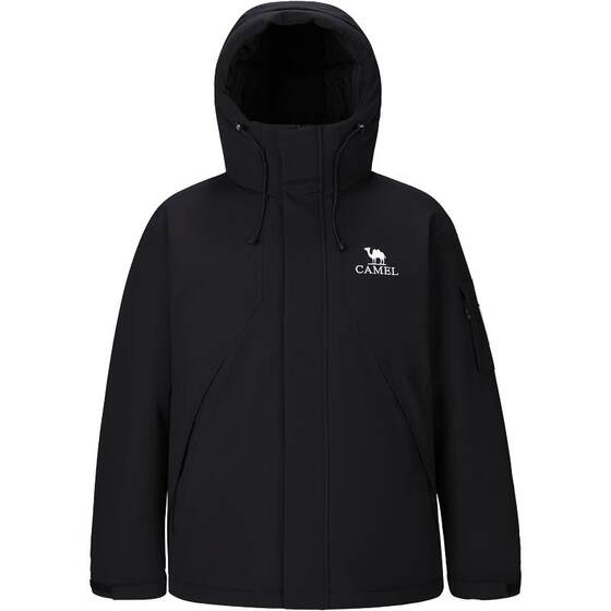 
Camel Men's Workwear Functional Down Jacket Men Winter 2026 Hooded Thickened Warm Water-Repellent Jacket Men