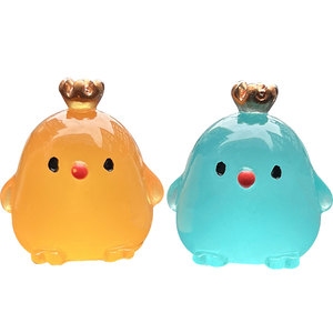 
Car center console small ornaments mini luminous chicken car interior decoration car novices point marking sticker artifact