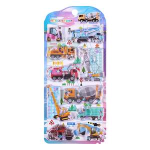 Racing sports car three -dimensional irrigation sticker children's cartoon sticker water stickers shake boys toy reward stickers
