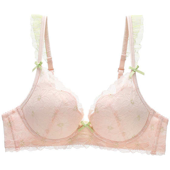
Six Rabbits Underwear Women's Small Breast Gathering Bra, Small Breasts Gathering, Preventing Expansion, Sweet Girly Style Bra