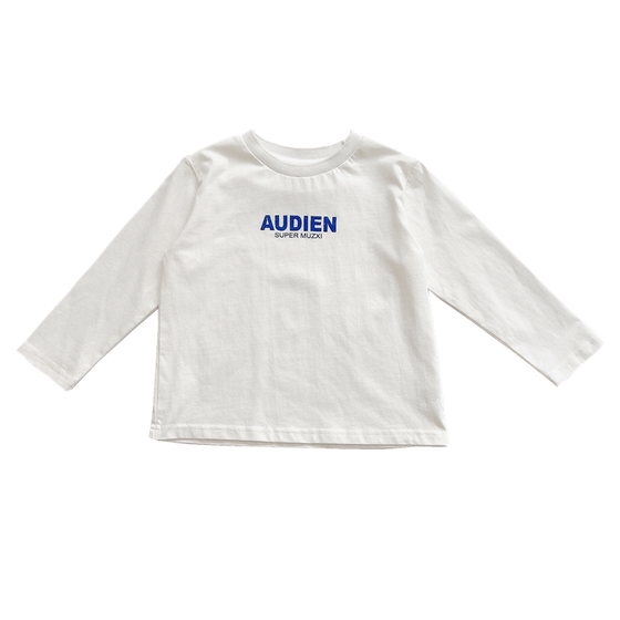 
Simple and versatile ~ Huge soft and glutinous boy pure cotton letter long-sleeved T-shirt in spring and autumn children's baby white base shirt
