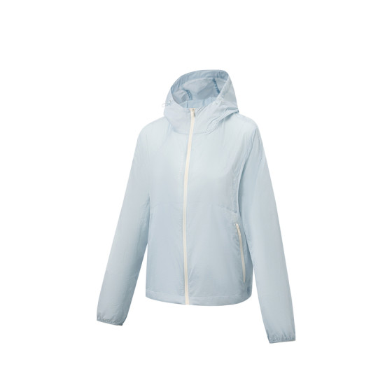 
Li Ning Sun Protection Clothing Women's Fitness Series Cardigan Long Sleeve Jacket Windproof Clothing Women's Tops Spring Sportswear