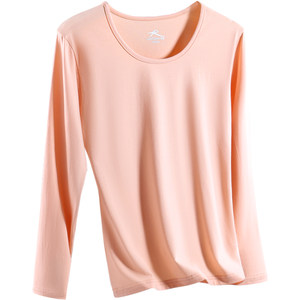 Langsha women's autumn clothes Modal top base shirt thin body cotton sweater new style thread thermal underwear set
