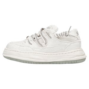 
White invisible heighten 7CM canvas shoes niche original thick sole dissolved shoes for men and women couple casual bread shoes