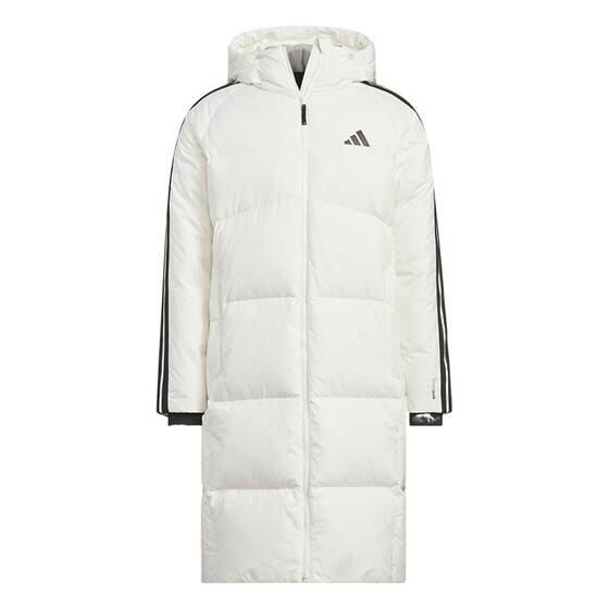
Li Xian's same three-stripe down jacket, windproof and warm duck down long hooded men's adidas Adidas