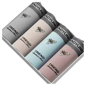 4 pairs of men's underwear for men's boxers ultra-thin breathable mid-waist boxers
