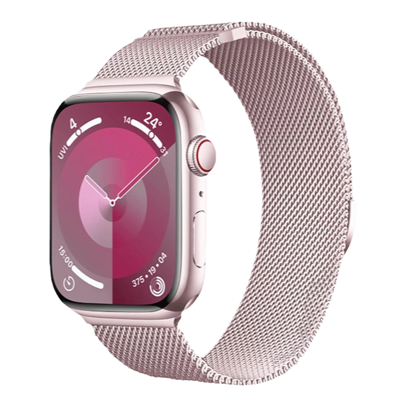 适用applewatch表带s9新款苹果手表iwatch表带米兰尼斯series金属官8磁