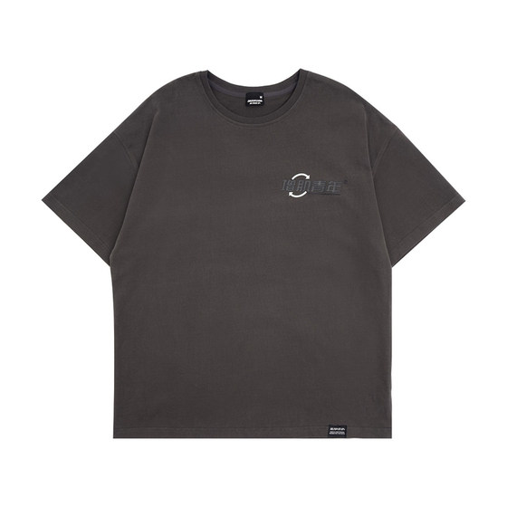 BD new pure cotton short-sleeved men's summer fitness fun printed brushed thickened sports T-shirt for men