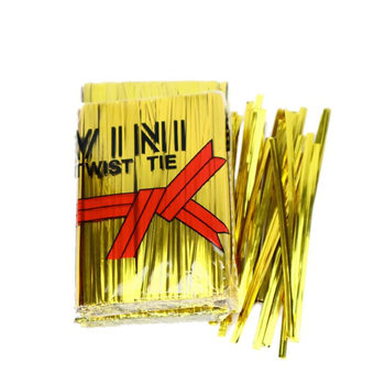 Gold and silver wire strapping to tighten 10cm