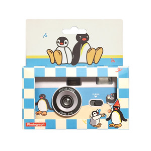 
Pingu Penguin Film Camera Replaceable Film Non-Disposable Camera Christmas Gift Birthday for Girlfriends