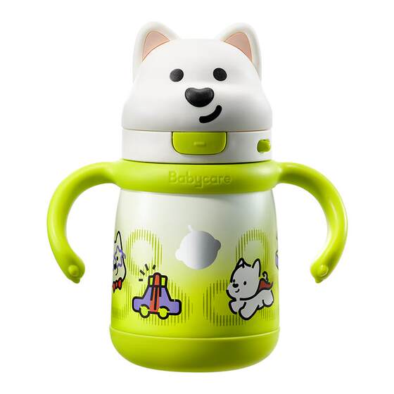 babycare children's thermos cup baby baby over 6 months old boy and girl home use West Highland learning drinking water cup