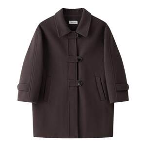 
Shrimp sauce Mama boys woolen coat 2024 new autumn and winter baby thick suit collar children's woolen coat