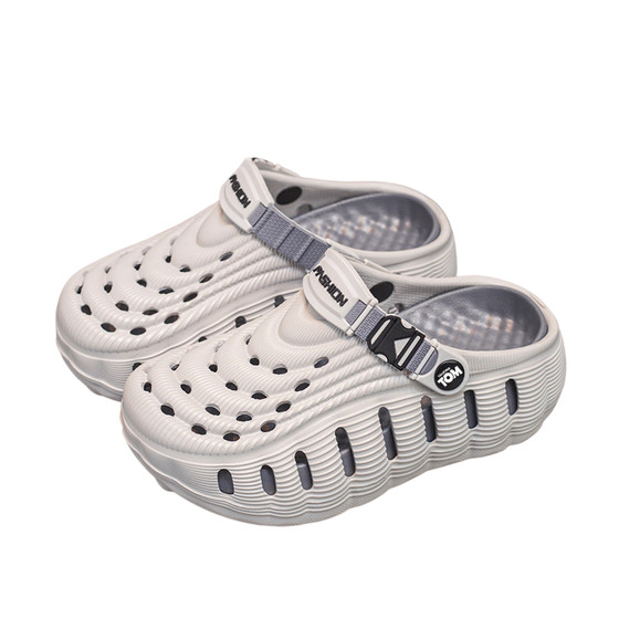 
Tom Cat Children's Crocs 2026 New Summer Wave Hollow Two-Wear Baotou Non-Slip Breathable Beach Sandals