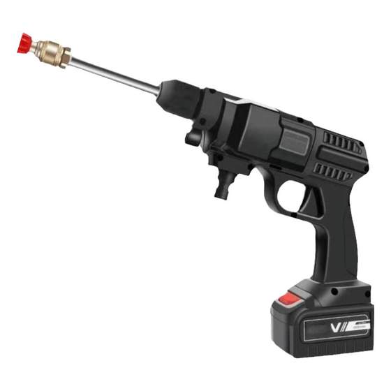 Wireless high -pressure car washing water gun high -power household portable car washing machine Lithium battery cleaning machine water spray gun washing car
