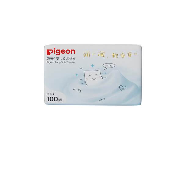 Newborn Xiaoyun Group moisturizing paper towels Special Roujun 100*12 packs [Pigeon official flagship store]