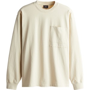 
HM men's and women's T-shirt 25 autumn loose round neck inner long sleeve base shirt 1235555