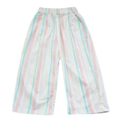 Anniegirl Girls Summer New Cotton Casual Color Striped Anti-mosquito Pants Thin Sports Straight Pants