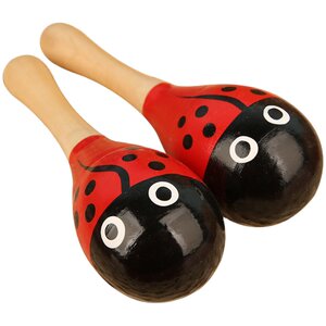Baby sand hammer early teach music instrument Sand ball Children, red grasping, chasing listening training toys
