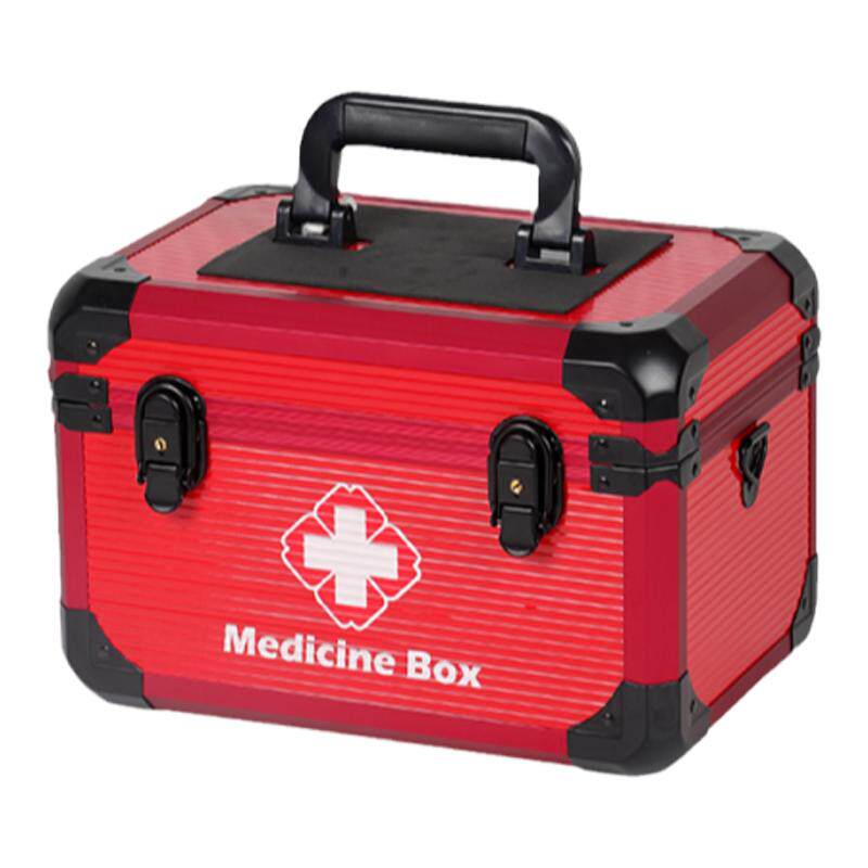 An Aid Mini Aluminum Alloy First Aid Kit - Portable Medical Storage Box