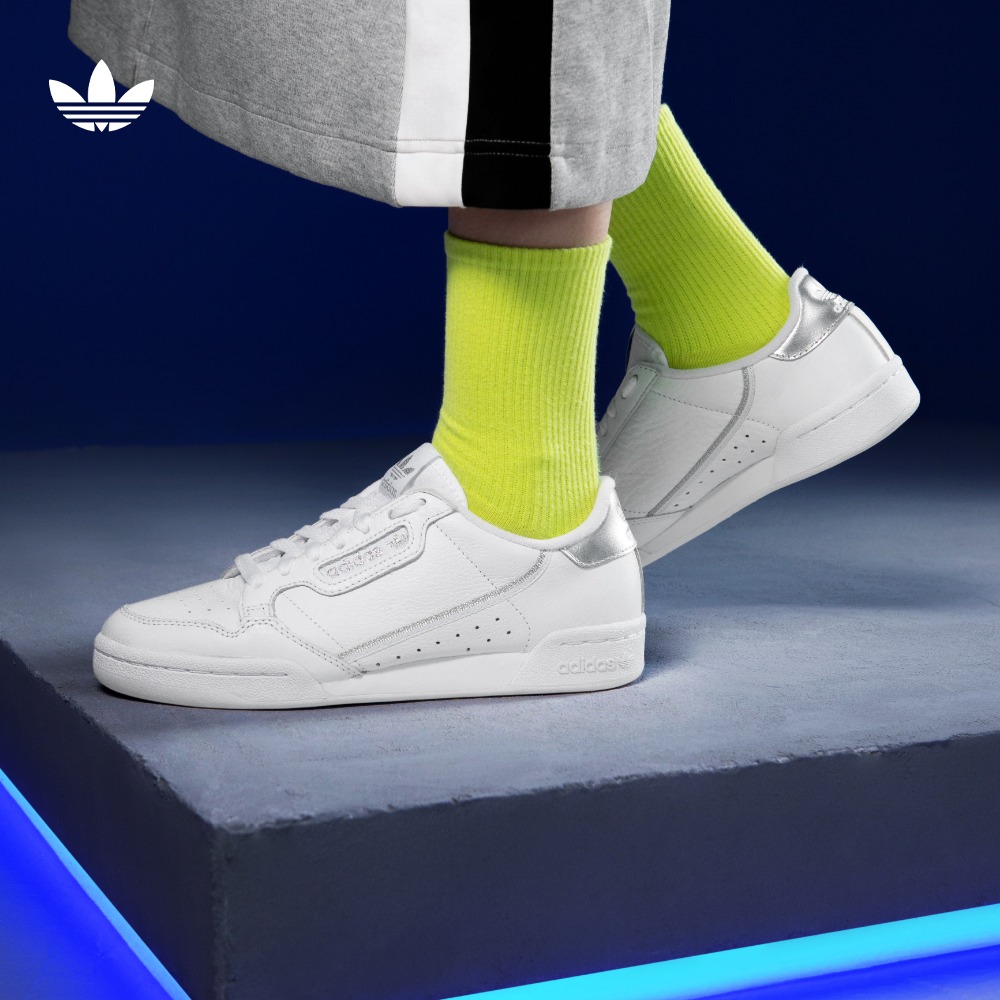 adidas 阿迪达斯 官方三叶草CONTINENTAL女复古网球运动板鞋小白鞋