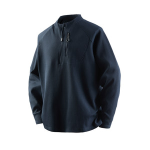 
ARTANNIE outdoor moisture-absorbent and quick-drying sports long-sleeved T-shirt for men in spring and autumn waffle half-zip antibacterial top