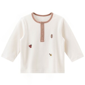 
Guaiqi Bear, men and women, pure cotton long-sleeved T-shirt, spring and autumn home clothes, infant tops, pajamas, base shirts