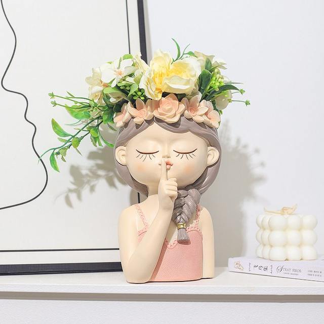 
Modern simple desktop fairy resin succulent flower pot container wholesale gardening landscape flower pot home balcony device