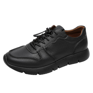 
Goldlion men's shoes 2026 spring and summer new black genuine leather sports comfortable versatile thick-soled outdoor casual shoes