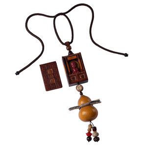 
[Orphan] Rosewood Gawu box new car pendant mascot gourd car hanging accessories rearview mirror pendant