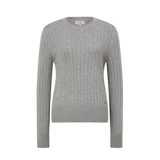 
Eland Clothes Sweater Women's Ribbed Slim Wool Warm Straining Top