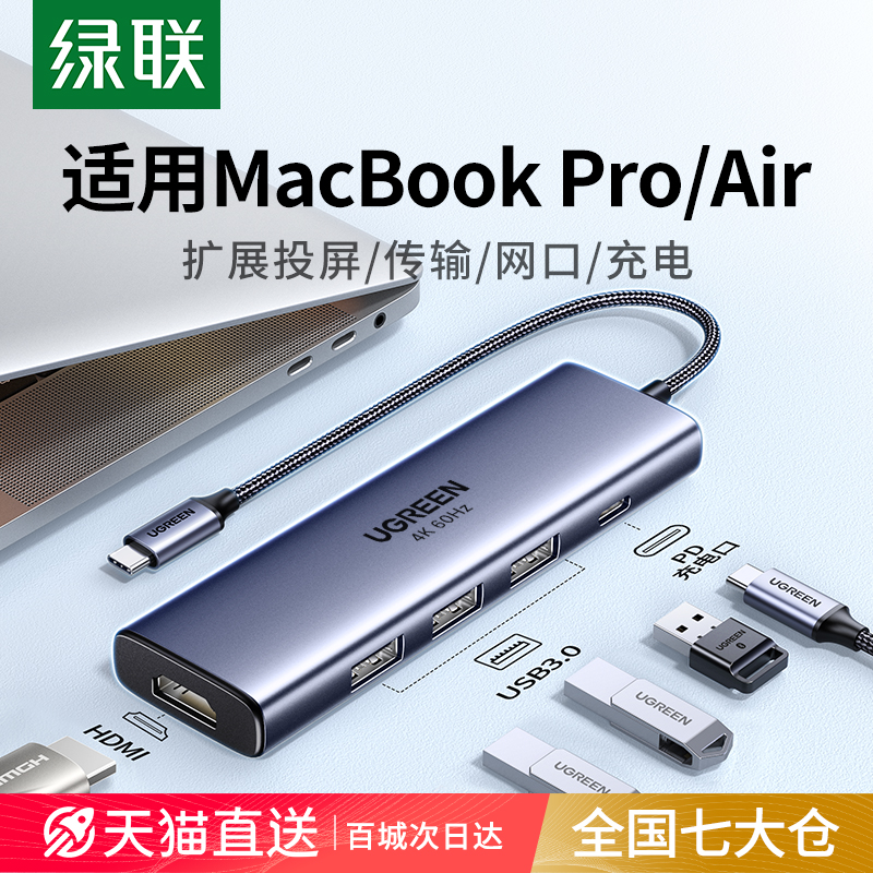 չƻMacbookPro/AirM4minitypecתHDMIͶƽֻչUSBתͷʾӿ ʵ219.5Ԫ,ۺ43.9/