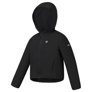 
FILA Official Women's Cotton Clothes 2026 Spring New Fitness Sports Loose Short Hooded Warm Jacket