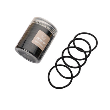
Black high elasticity and durable rubber band for women with simple temperament