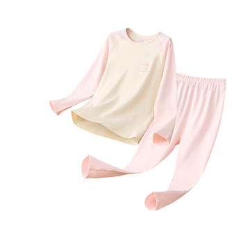 Children's autumn clothes set cotton pure cotton Class A warm