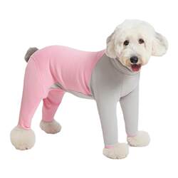 Sniff pet dogs and cats autumn and winter color-blocking fleece base shirt Teddy Bichon Bear Large Medium Small Dog Clothes
