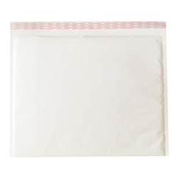 White Kraft Paper Bubble Envelope Bag Express Packaging Bag Horizontal Large Size Spot Customized LOGO 45X35cm