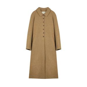 
solighter French retro full wool lapel coat for women in autumn and winter 2025 new long wool coat