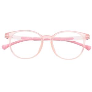 Children's silicone myopia anti -Blu -ray glasses eye protection ultra -light majors with flat -light lens student children's glasses frame female