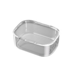 Acrylic transparent desktop storage box with lid