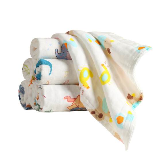 Jieliya Baby Mouth Water Towel Cotton Cotton Cotton Towel Fresh Children's Products Gauze Towel Baby Washing Face Scarf