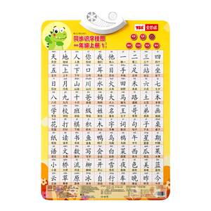 
2026 New Edition of Primary School First Grade Volume 1 People's Education Edition Chinese Literacy Recognition Audio Wall Chart Children's Card Pinyin