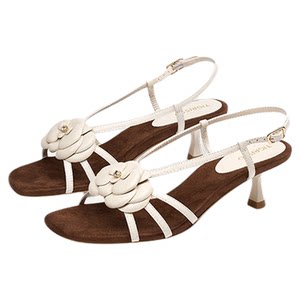 
Camellia Chunsu spring and summer 5cm taller fashion strip Roman high-heeled sandals TA65303-12